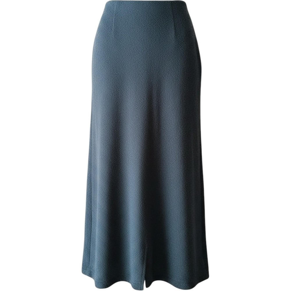 GG Sport Gallant Gaumond Black Fleece Maxi Skirt Elastic Waist Made in Canada S